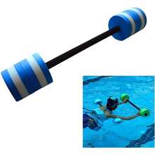 1pc 22.4in(57cm) Aqua Fitness Swim Bar, 2025 New Foam Barbell, Pool Learning Float Props, Sea Sports Foam Bar, Float With Padded Grip, Blue EVA Material, Dumbbell Weight Workout Resistance Training, Aerobics Exercise Equipment, Aqua Circular Buoyancy Balls, Swimming Lesson Specialty Supplies, Long Dumbbells For Beach Hot Springs Indoor Pools Hydrotherapy Exercise Learning - Blue and White - View 6