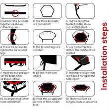 45 Inch Rebounder Trampoline For Adults, Max 330 Lbs Load Capacity, Portable Fitness Exercise With 3-Level Adjustable Foam Handle For Indoor And Outdoor Exercise - 1 - View 7