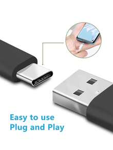 0.3m 短快速充电线 5PCS/2PCS，USB A 至 USB Type C 充电线便携式手机数据线兼容三星 Galaxy S25 Ultra/S25/S25+/S24 Ultra/S24/S24+/S23 Ultra/S23/S23+/S22 Ultra/S22/S22+/S21 Ultra/S20 Ultra/Note 20/Note 10 USB Type C 数据线兼容 14 Pro Max、14 Pro、14 Plus、13 Pro Max、13 Pro、13、12 Pro、12、11、XS、XR、8 Plus、8、7、6、5、SE，兼容 iPad Lightning MFi 认证 - 黑色 - 查看 2
