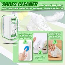 Brosse nettoyante en mousse pour Baskets blanches, agent de nettoyage pour chaussures sans lavage, brosse de nettoyage pour bords de chaussures, mousse de lavage pour chaussures
