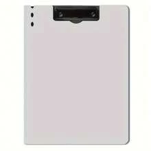 剪贴板文件夹，A4 可折叠剪贴板，带水平和垂直双金属夹，360 度可折叠活页夹剪贴板，带笔筒，文件封面文件夹剪贴板