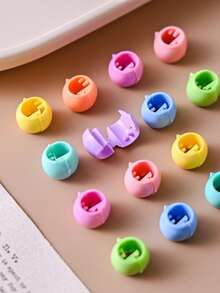 80个新款春季色彩迷你串珠发夹，高端公主风发夹，甜美百搭的侧刘海夹，小巧发饰，头部饰品 - 彩色 - 查看 4