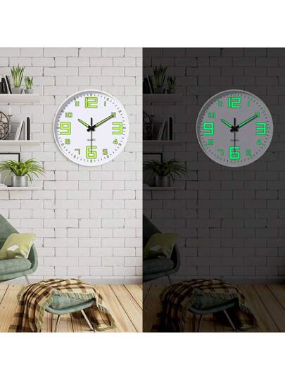 Glow In The Dark Wand Clock, Creative Silent Living Room Bedroom, Home Kitchen, Office Easter Friend "10" 12 "(No Battery) (Needs To Absorb Enough Verlichting Energy Shine) view 2