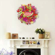 24 Inch Watermelon Summer Wreath For Front Door - Farmhouse Deco Mesh With Faux Fruit Slices - UV-Resistant Design, Red - Green Rustic Welcome Decor For Porch, Mother'S Day, And Independence Day