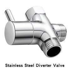 Shower Flow Control Valve G1/2" Stainless Steel 3-Way Shower Switching Valve For Hand Shower And Shower Arm