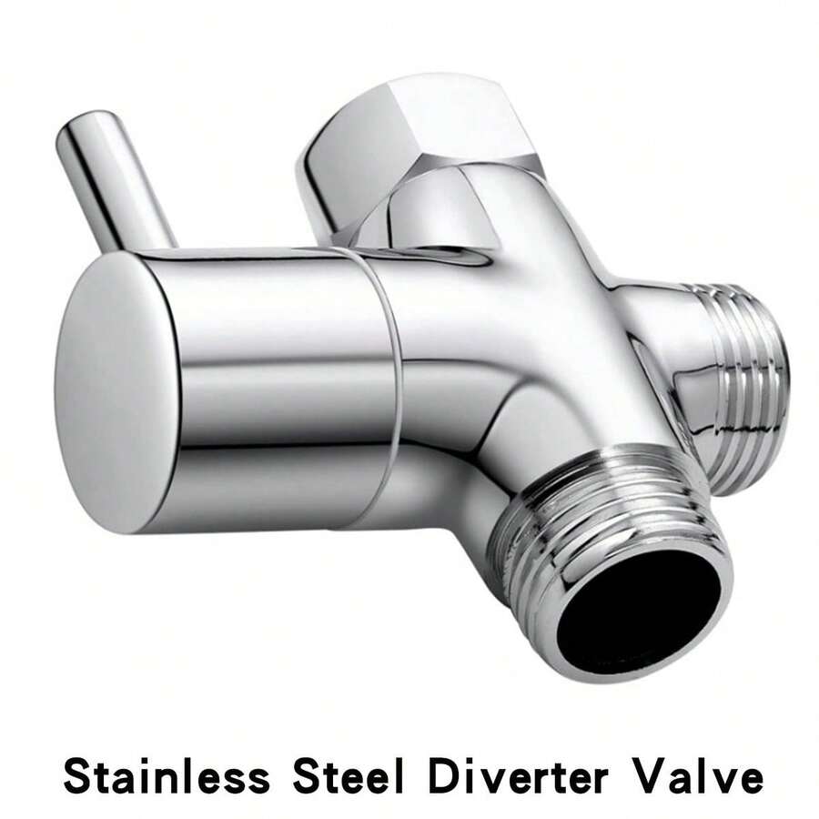Shower Flow Control Valve G1/2" Stainless Steel 3-Way Shower Switching Valve For Hand Shower And Shower Arm