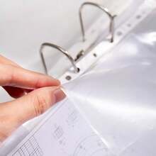 Protectores Para Hojas Tamaño Carta, Plástico Translúcido, Costilla Reforzada, 11 Perforaciones, Para Archivar Documentos, Alta Capacidad, Impermeable, Material Suave, Alta Calidad y Durabilidad - transparente - Ver 2