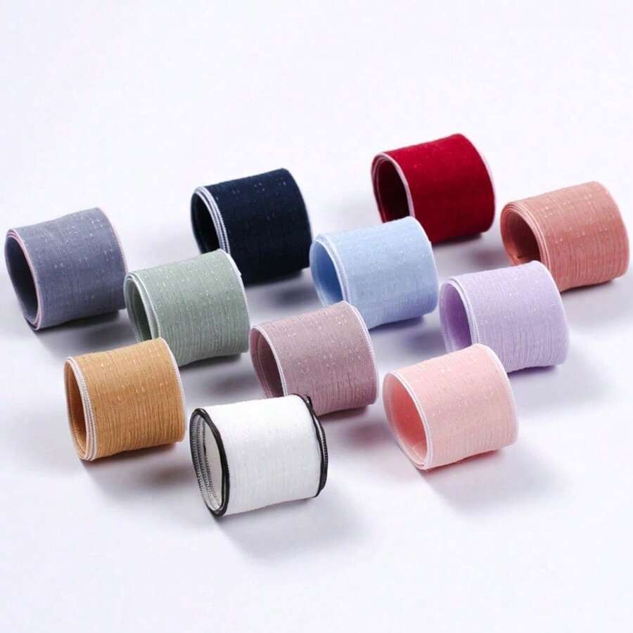 Edged Sequin Tulle Ribbon, Handmade DIY Materials For Bow Hair Accessories, Ribbons - Multicolor - View 1
