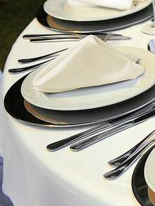 4/8/12/16 Pcs Satin Napkins, 17x17 Inch Square, Ivory Smooth Napkins, Reusable, Suitable For Weddings, Dinners, Cocktail Parties - No Feathers, No Batteries Required - Beige - View 3