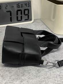 peach tree 男士斜挎包、单肩包、小方包、手提包、商务PU防水翻盖包、钱包、商务收纳包，适合商务旅行、存放洗漱用品、工具，大容量，防水背包，节日情人节适用