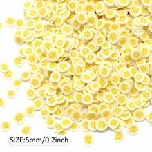 10g/30g/50g DIY 手工软粘土水果片吊坠，0.2 英寸柠檬片，用于树脂首饰制作、粘液填充装饰、艺术装饰珠 - 彩色 - 查看 9