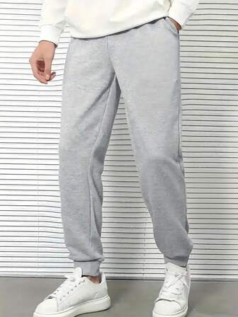 Pantaloni de trening casual lejeri cu șnur pentru bărbați, pantaloni jogger ușori pentru alergare, primăvară și toamnă
