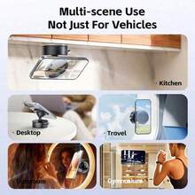 360°可旋转真空车载手机支架磁性车载真空手机支架 - 彩色 - 查看 10