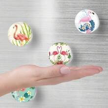 12Pcs Glass Strong Magnetic Refrigerator Magnet Fridge Sticker,Cute Flamingo Fridge Magnets Decoration For Crafts,Strong Fridge Magnets For Kitchen, School,Office Whiteboard, Cabinet And Dishwasher