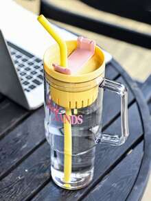 The New Summer Giant Water Cup Features A High Level Of Appearance, Is Simple And Fresh, And Has A Large Capacity. It Is Portable And Comes With A 1PC Tea Water Separator - Multicolor - View 7