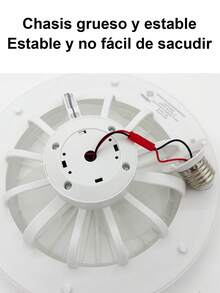 Rotatable LED Ceiling Fan Light For Home, E27 Screw Mouth, Three-Color Ceiling Fan Light For Living Room, Remote Control, 30W Bedroom Fan Light, - White - View 9