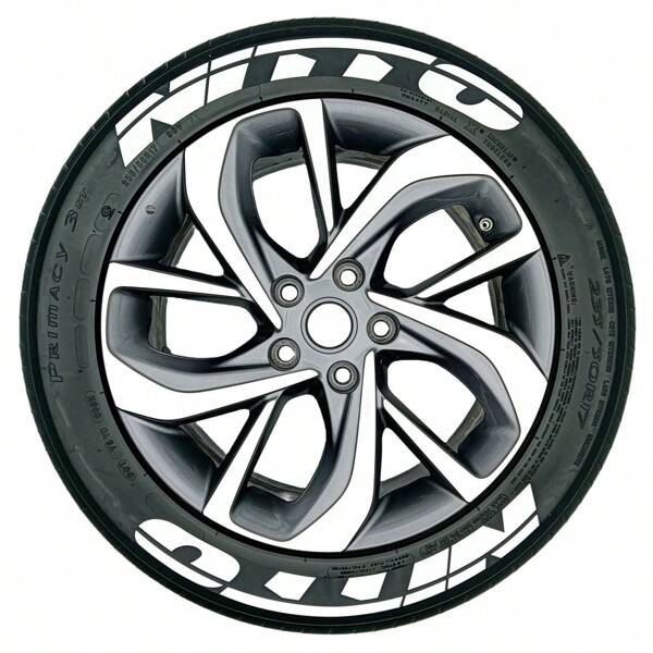 Automobile Conjoined Tire Decoration Stickers Car Hub Modification Stickers PVC Soft Rubber Tires Stickers Car Body Stickers