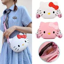 Sanrio 1 Stück offizieller Sanrio Hello Kitty süße Umhängetasche, Schulmaterial, Rückkehr zur Schule