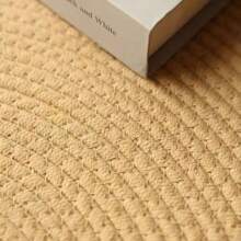 Tappeto a frange bohémien - Tappeto soffice con nappe antiscivolo per soggiorno e camera da letto, tappetino da pavimento leggero in stile boho (diametro 80 cm/45 cm/40 cm, beige) Decorazione per la stanza Decorazione camera da letto Tappeti
