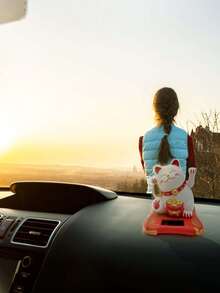 1 件迷你 2.5 英寸招财猫摆件，适合居家、车内、商务开业、节日礼物的风水装饰 - 2.5吋搖手招財貓 - 查看 12