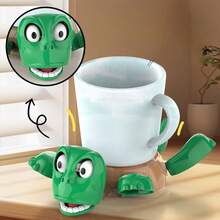创意乌龟杯垫 按下凝视乌龟桌面摆件 可爱搞怪杯垫 减压神器 适合客厅餐厅办公室 - 彩色 - 查看 5