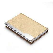 名片夹大容量 PU 收纳盒，适用于办公室、展会学校用品、返校季的便携式收纳盒 - 皮質商務名片夾 - 查看 10