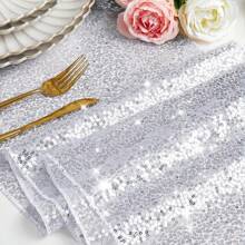 Square Sequin Table Runner, Suitable For All Kinds Of Party Decorations