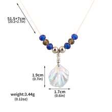 1 pieza Collar con colgante de piedra preciosa y concha, diseño de amor y espacio profundo Rafayel, para mujeres y hombres, regalo y joyería de cosplay