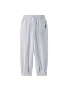 Annil Roupas infantis: meninas, meninos, crianças de meia-idade e idosos, calças compridas de tecido para o verão