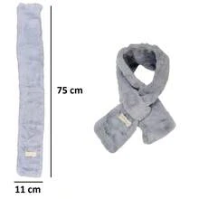 Soft Touch Plush Neck Scarf - 白色 - 查看 3