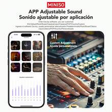 MINISO X30 AI Open-Ear Translation Earbuds | 135 Languages Translation, Touch Screen, Ergonomic Design, Long Battery Life, High-Definition Sound Quality, Built-In Microphone, USB Charging, Suitable For Office, Travel, And Learning - Black X30 AI - View 7