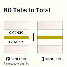 Bible Tabs,Bible Tabs,Bible Tabs, Gold-Edged Bible Sticky Tabs For Old And New Testament,80 Tabs Including 73 Books& 7Reference Tabs,Bible Book Tabs,Bible Labels Tabs,Bible Tabs,Sticky Tabs.,School Supplies,Back To School