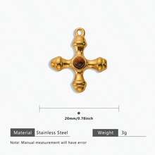 1pc Casual 304 Stainless Steel 18k Gold Plated Dragonfly Sun Cross Evil Eye Pendants DIY Jewelry Making Supplies For Women,Suit Party And Daily Life Wear - Pendant - View 22