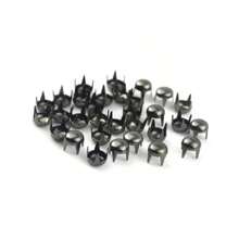 50/100pcs/Pack Metal Studs Round Four Claw Rivets For Leather Sliver Studs Rivets For Clothes Accessories For Bags DIY