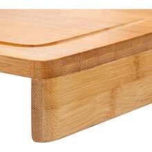 Shoppe house - Tabla Cortar Cocina | Diseño Adaptable a la Encimera | Rectangular | Material Bambú | Ideal para Preparar, Cortar y Trocear - Natural - Ver 3