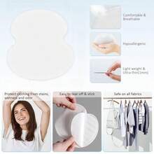 Underarm Sweat Pads, Fight Hyperhidrosis,For Men And Women Comfortable, Non Visible, Extra Adhesive, Disposable Dress Guards/Shields, Non Sweat Armpit Protection(Random Color And Style ) Summer Cooling,Beach,Travel - one-size - View 7