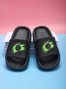 Sandalias infantiles de espuma, livianas y antideslizantes con fondo suave, diseño de dibujos animados lindos, cómodas y de secado rápido, sandalias casuales unisex para la playa para niños mayores