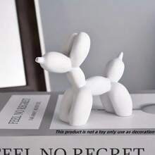 1pc Black & White Balloon Dog Figurine, Modern Decorative Home Decor Collectible For Living Room, Bedroom, Shelf, Desk, Minimalist Animal Art Decoration Statue Best Gifts Birthday The Best Gift For Mothers On Mother's Day