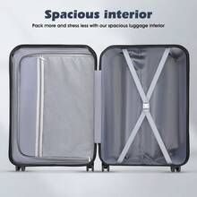 OYAJIA Lightweight Luggage With Spinner Wheels, 4-Piece Suitcase ABS+PC Hardside Luggage Set With TSA Lock