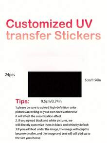 108/63/35 Pcs Customized Clear Scratch-Resistant Waterproof Crystal Labels, Multi-Size Options, Customized Logo, High Adhesion, Suitable For Home, Office, Events, Gifts, High-Definition Printing, Peel-Off Logo / Trademark Stickers, Personalized Gift - Multicolor - View 14