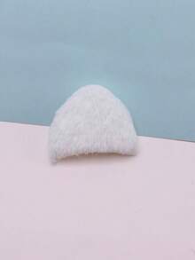 28入組雙面迷人的長毛絨貓耳DIY髮夾頭飾髮帶配件