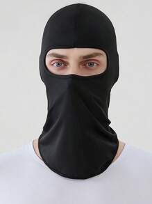1 pièce Cagoule pour hommes pour vélos, motos et casques d'extérieur - Couvre-chef complet avec protection du cou et intérieure, masque de ski pour hommes et femmes, masque respirant d'été pour cyclisme homme, couvre-tête pare-soleil, casquette de cyclisme de couleur unie couvrant entièrement