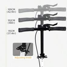 1pc Parallel Kick Scooter With Disc Brake Front & Rear Suspension, Non-Slip Handlebar Material, One-Button Folding Design, Portable For Outdoor, Adult Scooter