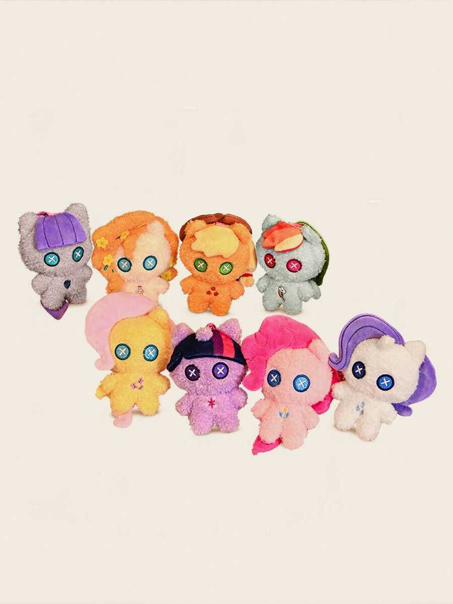 Hasbro 我的小马驹暖暖夜毛绒玩具盲盒 4.72 英寸生日礼物和母亲节礼物 | 海贼王（随机发货） - 玫紅色 - 查看 1