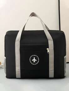 1pc Large Capacity Luggage Bag, Storage Bag, Organizer Bag, Clothes Storage, Handbag, Travel Suitcase, Business Travel Bag, Outdoor Storage Bag, Wardrobe Storage Bag, Suitable For Travel, Business Trip, Large Travel Luggage Bag, Mobile Storage And Organization Bag, With Separate Wet And Dry Pockets, Ideal For Weekend Sports And Holiday Travel Essentials, Ladies Overnight Bag, Men Shoulder Bag, Gift