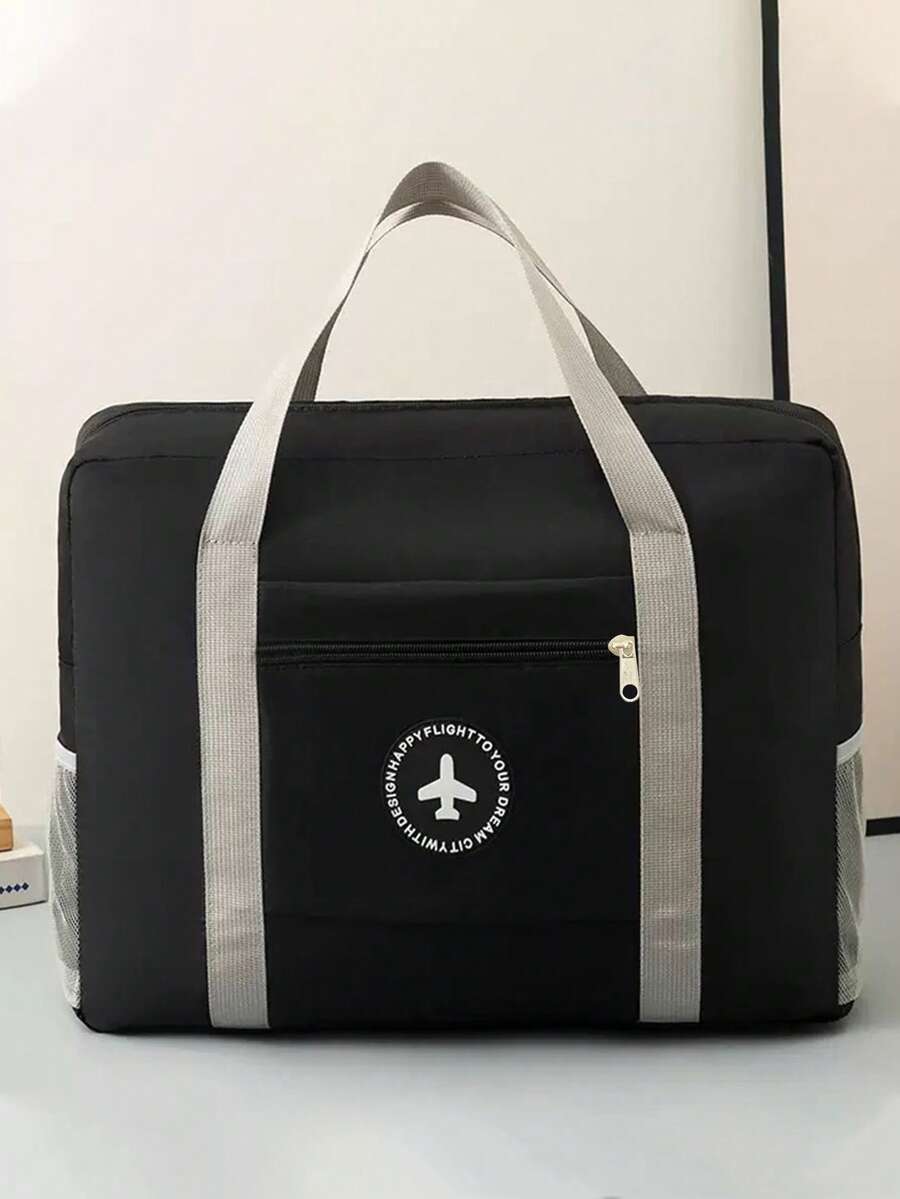 1pc Large Capacity Luggage Bag, Storage Bag, Organizer Bag, Clothes Storage, Handbag, Travel Suitcase, Business Travel Bag, Outdoor Storage Bag, Wardrobe Storage Bag, Suitable For Travel, Business Trip, Large Travel Luggage Bag, Mobile Storage And Organization Bag, With Separate Wet And Dry Pockets, Ideal For Weekend Sports And Holiday Travel Essentials, Ladies Overnight Bag, Men Shoulder Bag, Gift