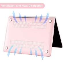 Compatible With MacBook Air 13-Inch M1 Chip A2337 A2179 A1932 Models, Plastic Hard Shell Protective Case & Screen Protector Compatible With MacBook Air 13-Inch, Transparent Pink - Apple - View 4