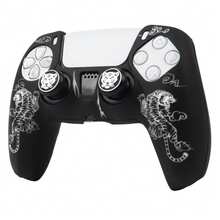 Pelindung Kontroler Motif Harimau untuk Kontroler Playstation 5, RALAN 1 Controller Protector Case + 2 Tutup Pegangan Jempol yang Disesuaikan - MultiWarna - View 3