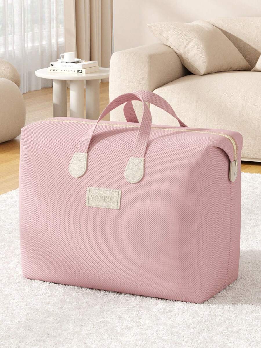 1 Piece, Clothing And Quilt Storage Bag, Extra Large Capacity Storage Bag, Multi-Functional Storage Bag, Suitable For Home Use, Travel, And Moving, Reusable, Durable, Foldable, Sturdy, Made With Exquisite Craftsmanship And High-Quality Materials, Perfect For Storing Idle Items, Daily Necessities, And Bedding, Ideal For Family Use And Traveling, Moving. - Multicolor - View 1