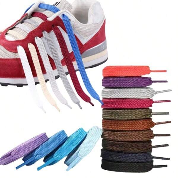 1 Paio Di Lacci In Nylon Doppiamente Cavi E Rinforzati - Resistenti Alla Rottura E All'abrasione, Parti Di Ricambio Per Scarpe Da Corsa/Scarpe Da Trekking/Scarpe Di Tela (Disponibili In Vari Colori)